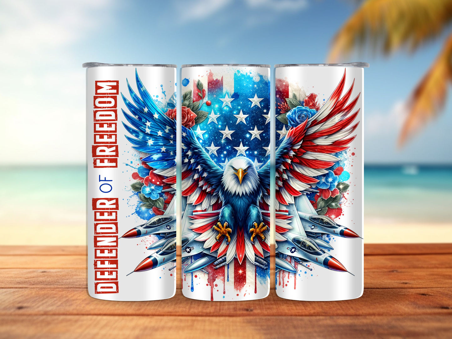 Female Defender of Freedom 20oz Tumbler