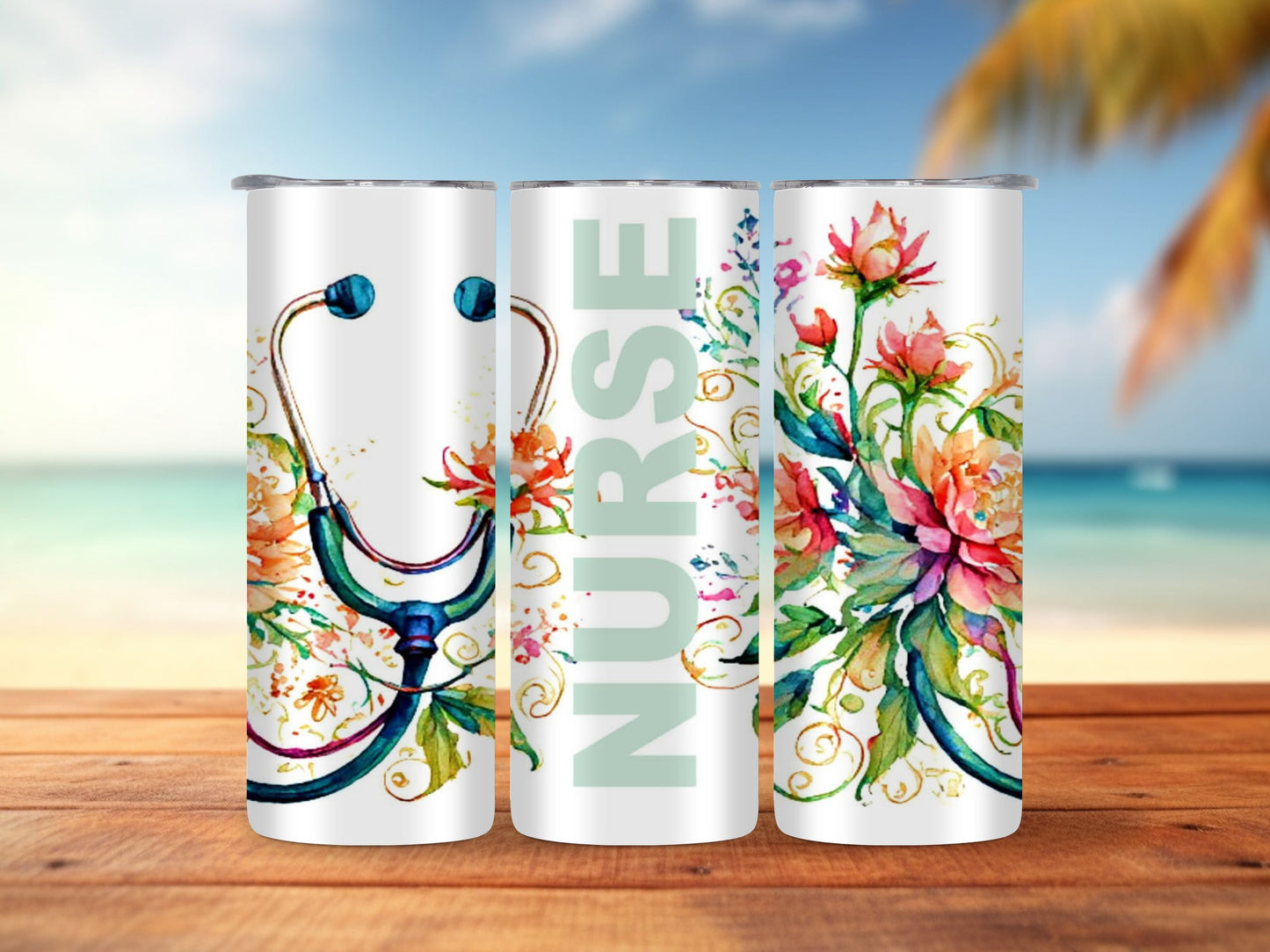 Nurse Blue Name 20oz Tumbler