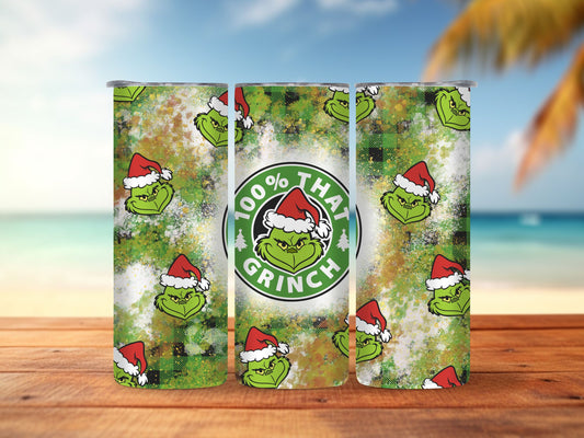 100% That Grinch 20oz Tumbler