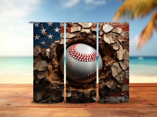 Baseball and Glove 20oz Tumbler