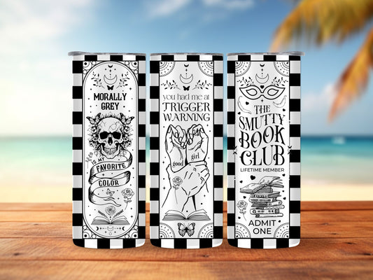 Black and White Check 20oz Tumbler