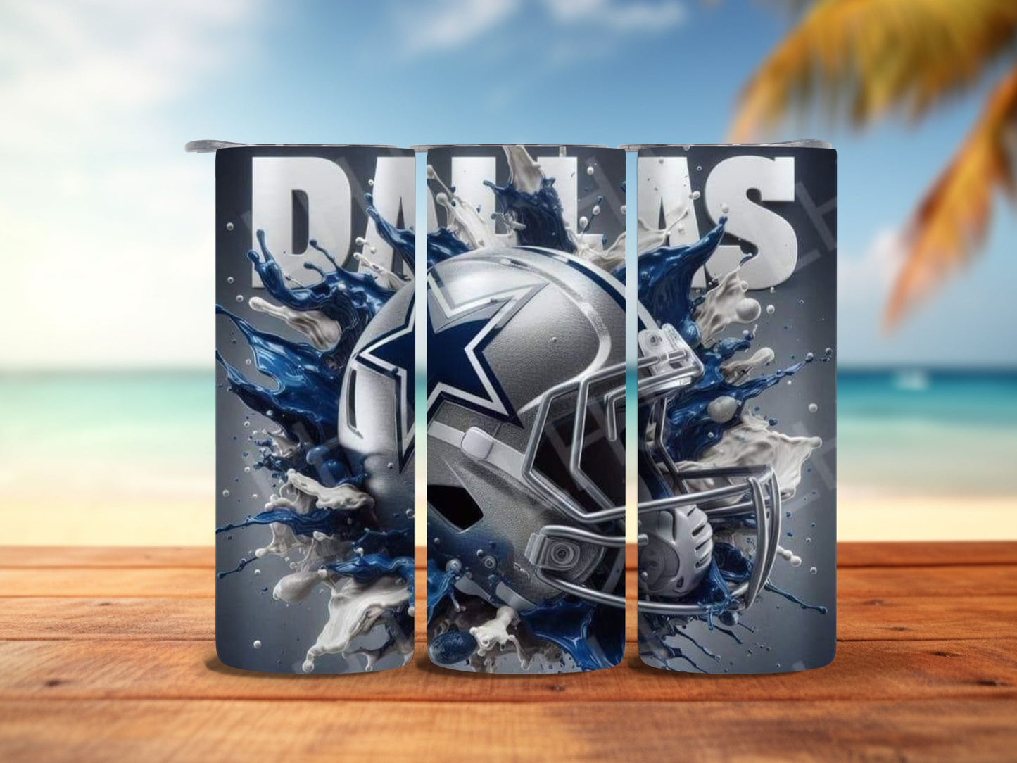 Dallas Paint Splatter 20oz Tumbler