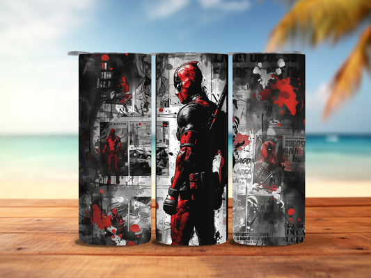 Deadpool Comic 20oz Tumbler