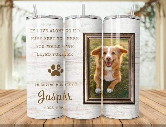 Dog Memorial White 20oz Tumbler