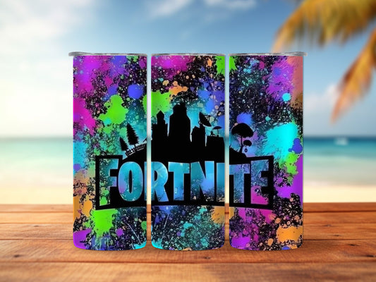 Fortnite Paint Splatter 20oz Tumbler