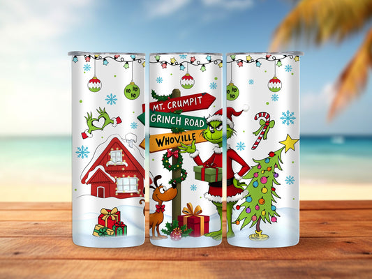 Grinch Road 20oz Tumbler