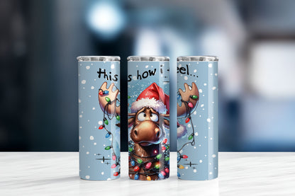 Funny Christmas Moose 20oz Tumbler